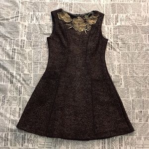 Eva Franco Wool Dress with Acrylic Detail